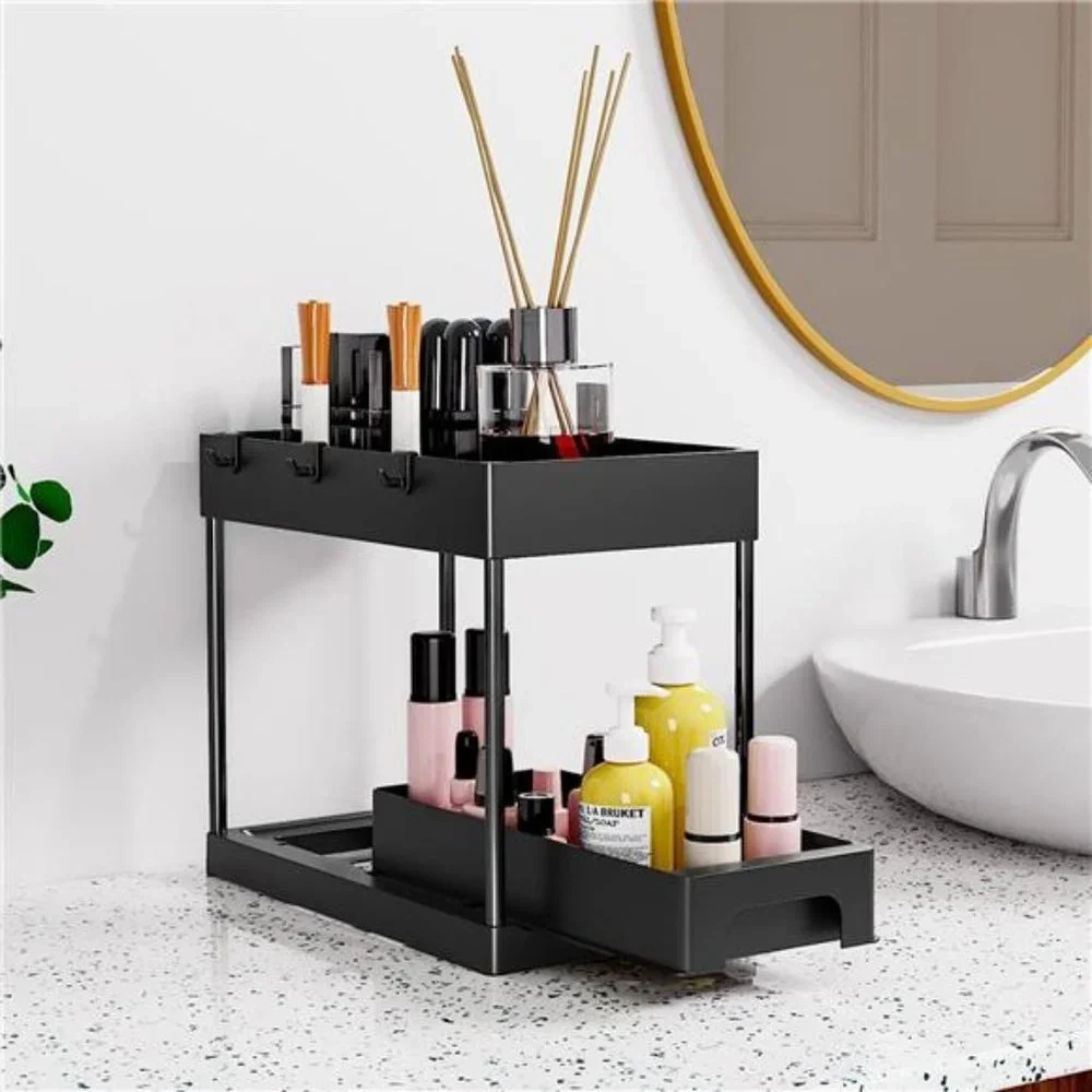 Under Sink Organizers & Storage,2Tier kitchen organization with Pull out Drawers